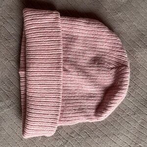 Cozy Pink Ribbed Beanie